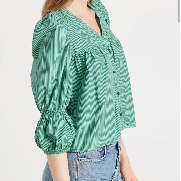 Nation LTD. Geneva Romantic Crop Top in Havana - Picture 5 of 9